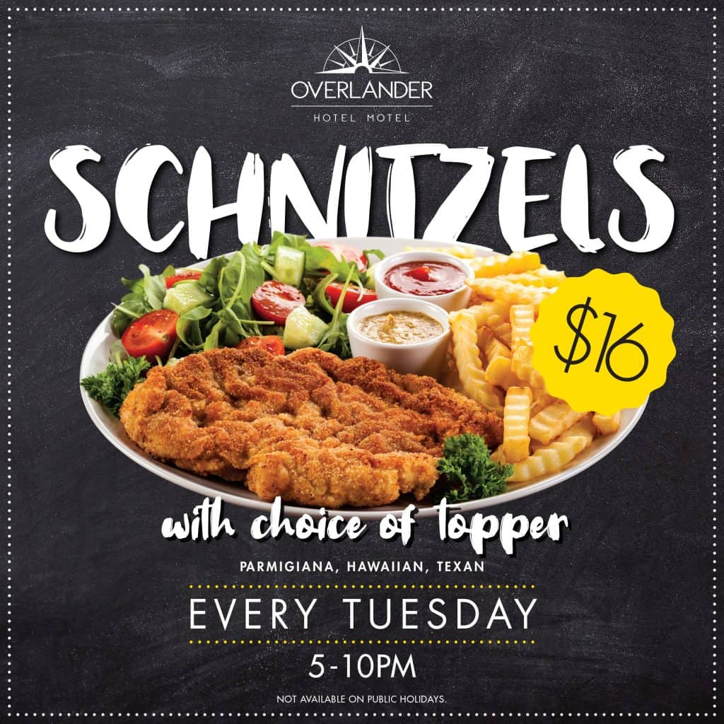 Schnitzels with choice of topper