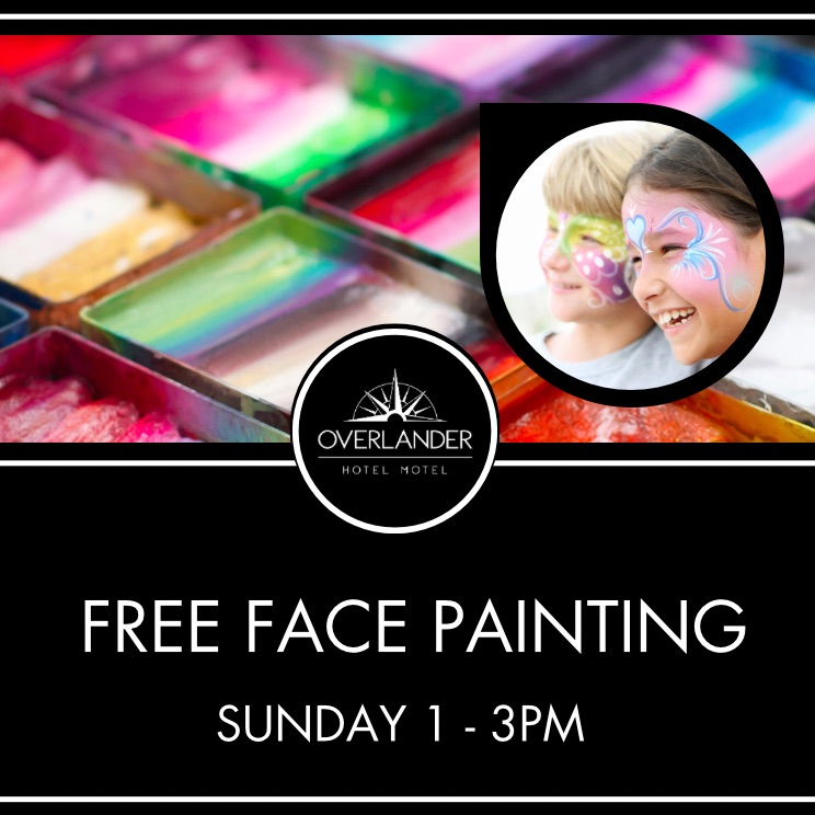Free Face Painting - Sun 1-3pm
